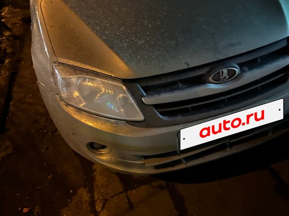 2012 Lada (ВАЗ) Granta I, серый, 260000 рублей - вид 4