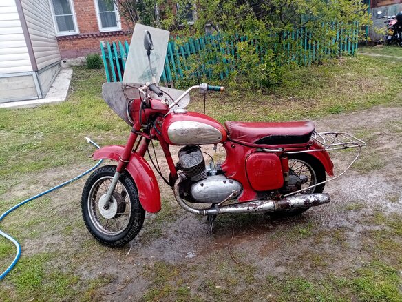 1976 Jawa 350/360, красный, 70000 рублей - вид 3