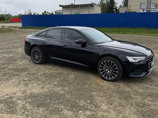 2021 Audi A6 45 TFSI V (C8), чёрный, 4790000 рублей, вид 4