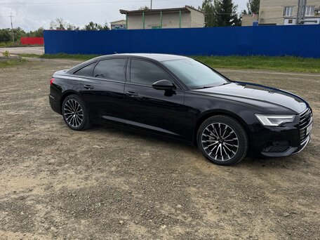 2021 Audi A6 45 TFSI V (C8), чёрный, 4790000 рублей, вид 4