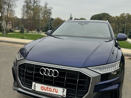 2018 Audi Q8 50 TDI I (4M), синий, 6000000 рублей, вид 2