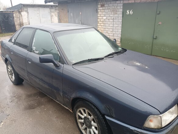 1991 Audi 80 IV (B3), синий, 260000 рублей - вид 4
