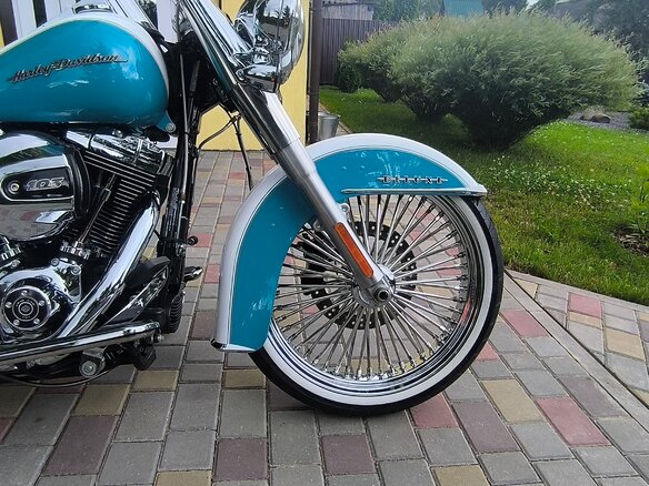 2015 Harley-Davidson Softail Deluxe, голубой, 1100000 рублей - вид 13