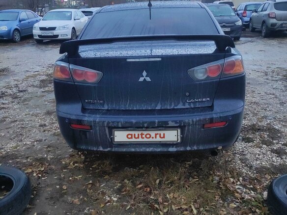 2013 Mitsubishi Lancer X Рестайлинг, синий, 700000 рублей - вид 5