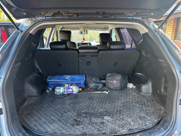 2013 Hyundai Santa Fe III, серый, 1800000 рублей - вид 5