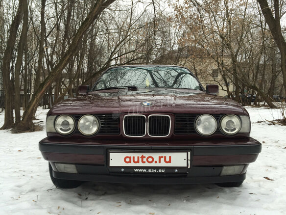 1992 BMW 5 серии 525i III (E34), пурпурный - вид 5