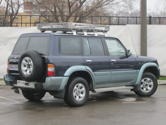 1998 Nissan Patrol V (Y61), синий - вид 3