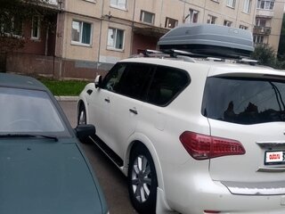 2015 Infiniti QX80 I Рестайлинг, белый, 2500000 рублей, вид 3