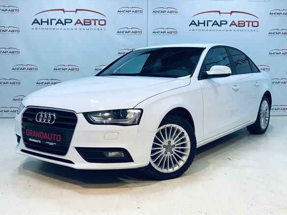 2014 Audi A4 IV (B8) Рестайлинг, белый - вид 1