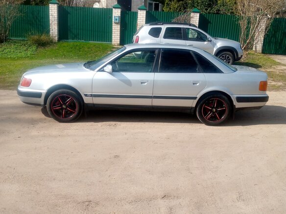 1991 Audi 100 IV (C4), серебристый, 390000 рублей - вид 7
