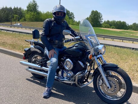 2003 Yamaha XVS1100, чёрный, 360000 рублей, вид 2