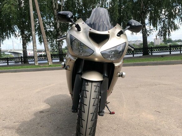 2006 Kawasaki ZX-6 Ninja, золотистый, 450000 рублей - вид 7
