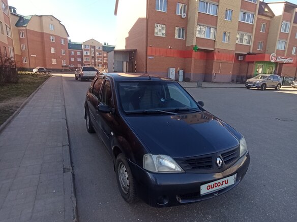 2008 Renault Logan I, серый, 340000 рублей - вид 1