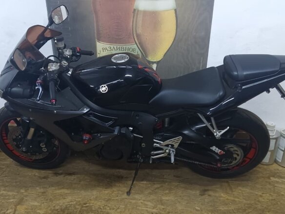 2008 Yamaha YZF-R6, чёрный, 580000 рублей - вид 16