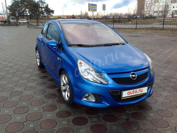 2008 Opel Corsa OPC D, голубой - вид 3