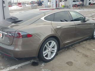 2016 Tesla Model S 90D I Рестайлинг, бежевый, 3250000 рублей, вид 4