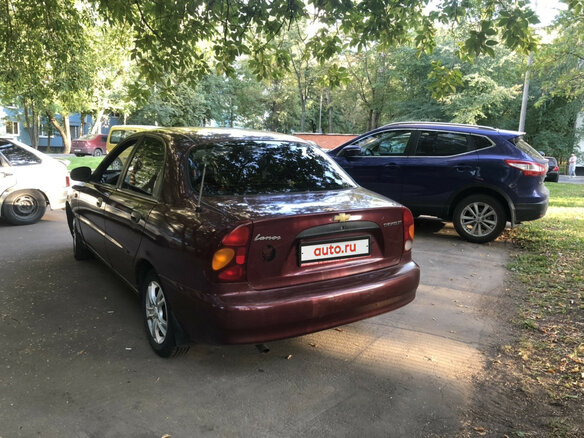 2007 Chevrolet Lanos I, красный - вид 4