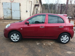 2020 Nissan March IV (K13) Рестайлинг, красный, 1020000 рублей, вид 4