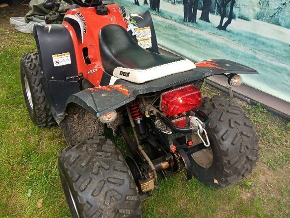 2013 Stels ATV-100, красный, 80000 рублей - вид 3