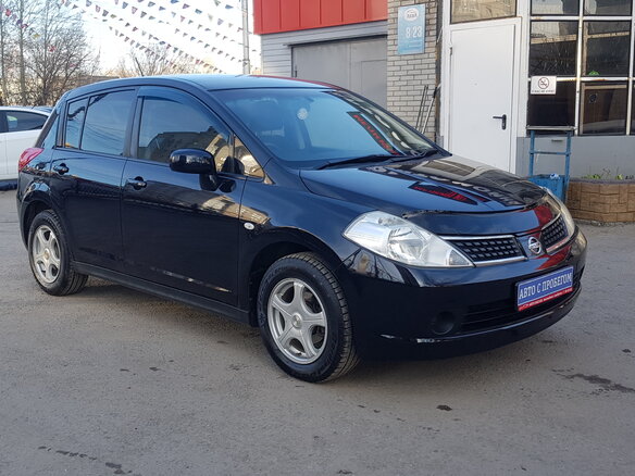 2007 Nissan Tiida I, чёрный - вид 2