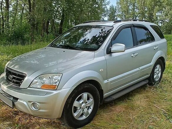 2008 Kia Sorento I Рестайлинг, серебристый - вид 1
