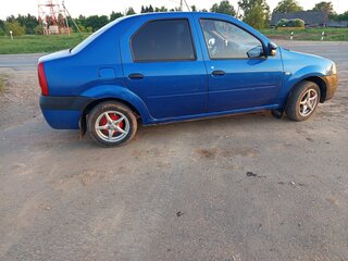 2007 Renault Logan I, синий, 179000 рублей, вид 1