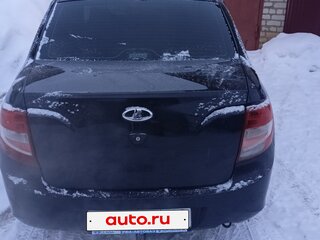 2013 Lada (ВАЗ) Granta I, чёрный, 350000 рублей, вид 4