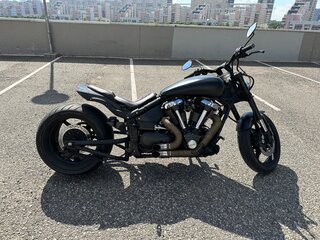2008 Yamaha XV 1700 Warrior, чёрный, 1000000 рублей, вид 2