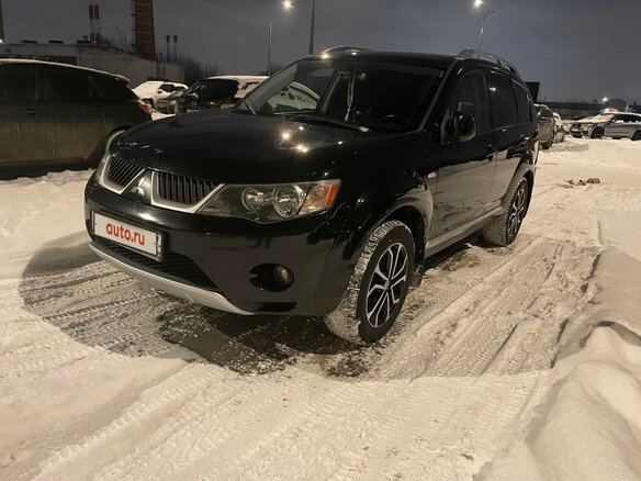 2007 Mitsubishi Outlander II, чёрный, 1000000 рублей
