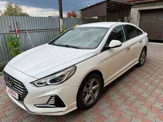 2018 Hyundai Sonata VII (LF) Рестайлинг, белый, 1830000 рублей, вид 1