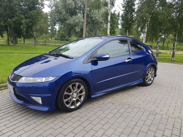 2008 Honda Civic Type R VIII Рестайлинг, синий - вид 3