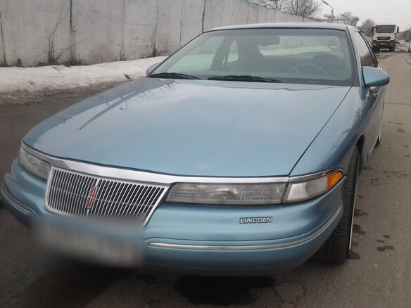 1993 Lincoln Mark VIII I, голубой - вид 3