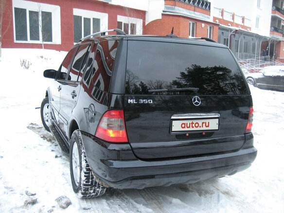 2004 Mercedes-Benz M-Класс 350 I (W163) Рестайлинг, чёрный - вид 1