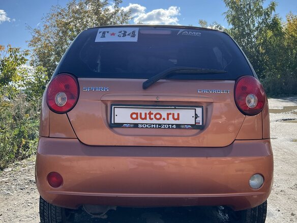 2007 Chevrolet Spark II, оранжевый, 349000 рублей - вид 3