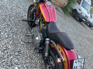 2005 Harley-Davidson Dyna Super Glide, красный, 690000 рублей, вид 5