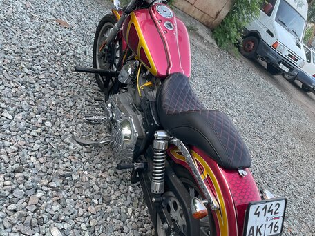 2005 Harley-Davidson Dyna Super Glide, красный, 690000 рублей, вид 5