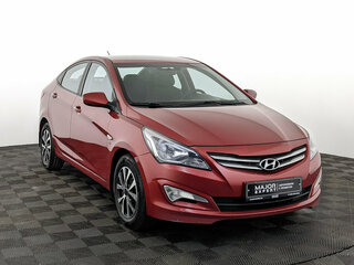 2015 Hyundai Solaris I Рестайлинг, красный, 1060000 рублей, вид 3