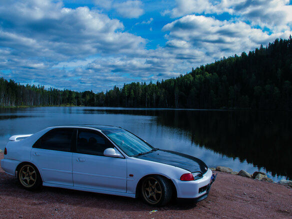 1993 Honda Civic V, белый - вид 3