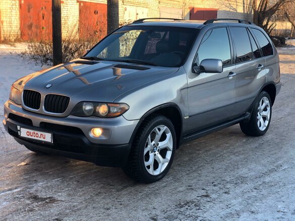 2005 BMW X5 3.0i I (E53) Рестайлинг, серый