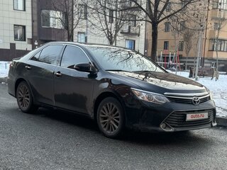 2015 Toyota Camry VII (XV50) Рестайлинг, чёрный, 2400000 рублей, вид 2