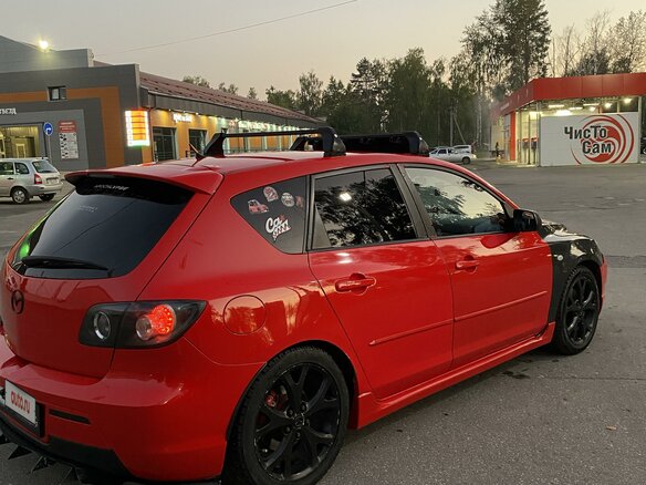 2007 Mazda 3 I (BK) Рестайлинг, красный, 720000 рублей - вид 4