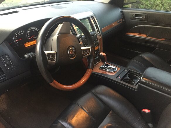 2008 Cadillac STS I Рестайлинг, чёрный - вид 3