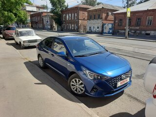 2021 Hyundai Solaris II Рестайлинг, синий, 2149000 рублей, вид 2