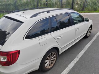 2014 Skoda Superb DSG II Рестайлинг, белый, 960000 рублей, вид 5