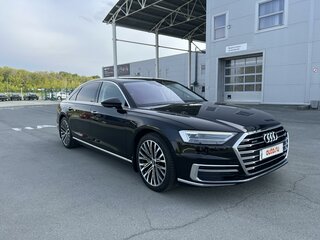 2019 Audi A8 Long 55 TFSI IV (D5), чёрный, 4750000 рублей, вид 4