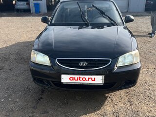 2007 Hyundai Accent ТагАЗ II, чёрный, 310000 рублей, вид 1