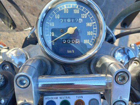 1996 Yamaha XV400 Virago, пурпурный, 299999 рублей, вид 5