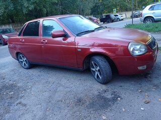 2009 Lada (ВАЗ) Priora I, красный, 210000 рублей, вид 2