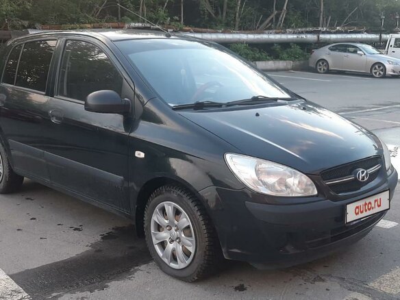 2007 Hyundai Getz I Рестайлинг, чёрный, 560000 рублей
