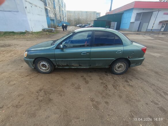 2001 Kia Rio I, зелёный, 210000 рублей - вид 2